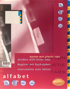 TABBLADEN MULTO 7310400 A4 23R KARTON A-Z CHAMOIS