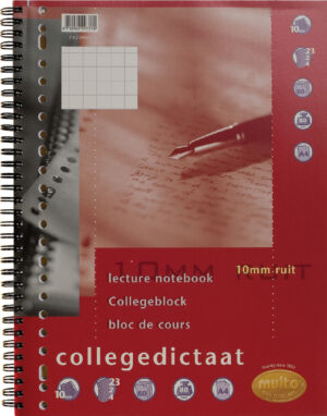 COLLEGEDICTAAT MULTO 23R RUIT 10MM 80GR 80V