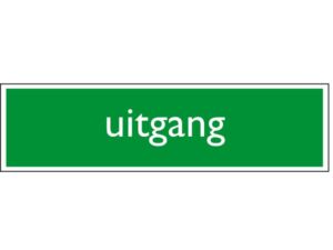 INFOBORD PICTOGRAM UITGANG 165X44MM