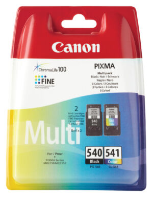 INKCARTRIDGE CANON PG-540 CL-541 ZWART KLEUR