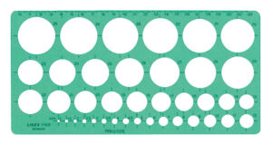 SJABLOON LINEX 1116S CIRKELS MET INKTVOETJES