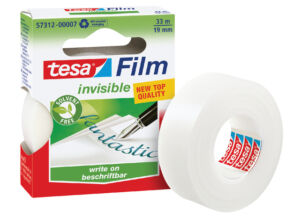 PLAKBAND TESA 57312 19MMX33M ONZICHTBAAR