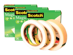 PLAKBAND 3M SCOTCH 810 25MMX66M MAGIC ONZICHTBAAR