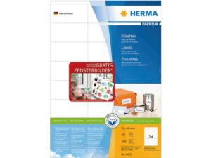 ETIKET HERMA 4453 70X36MM PREMIUM WIT 2400STUKS