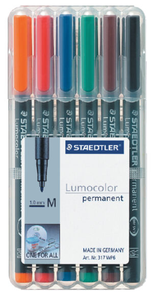 VILTSTIFT STAEDTLER OHP LUMO M 317 PERM WP6