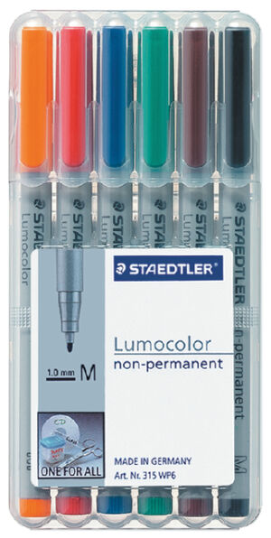 VILTSTIFT STAEDTLER OHP LUMO M 315 NON PERM WP6