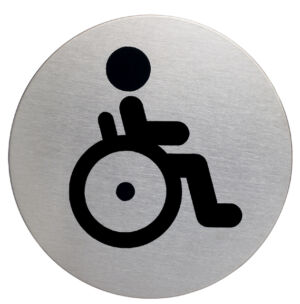 INFOBORD PICTOGRAM DURABLE WC INVALDE ROND 83MM