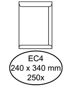 ENVELOP QUANTORE AKTE EC4 240X340 120GR WIT