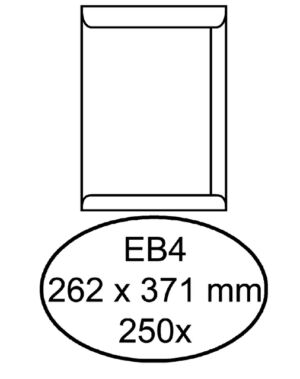 ENVELOP QUANTORE AKTE EB4 262X371 120GR WIT