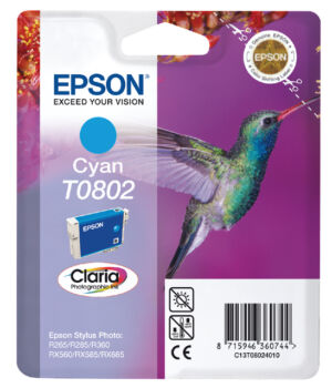 INKCARTRIDGE EPSON T080240 BLAUW