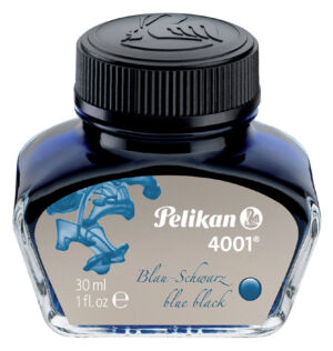 VULPENINKT PELIKAN 30ML 4001 BLAUW/ZWART