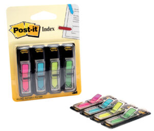 INDEXTABS 3M POST-IT 684ARR4 PIJLVORM 12MM ASS