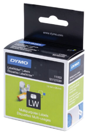 LABEL ETIKET DYMO 11353 25MMX13MM WIT