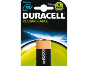 BATTERIJ OPLAADBAAR DURACELL 9V HR9V