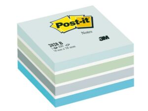 MEMOBLOK KUBUS 3M POST-IT 2028B 76X76MM AQUA BLAUW