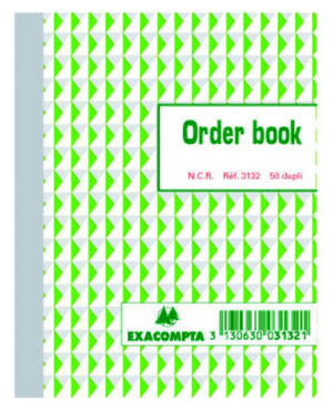 ORDERBOEK EXACOMPTA 135X105MM 50X2V