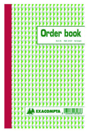 ORDERBOEK EXACOMPTA 210X135MM 50X3V