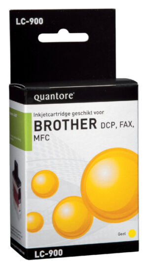 INKCARTRIDGE QUANTORE BRO LC-900 GEEL