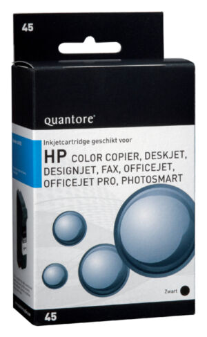 INKCARTRIDGE QUANTORE HP 45 51645AE ZWART