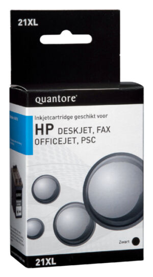 INKCARTRIDGE QUANTORE HP 21XL C9351CE ZWART