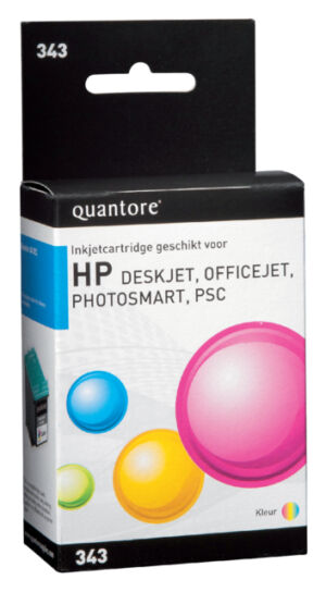 INKCARTRIDGE QUANTORE HP 343 C8766EE KLEUR