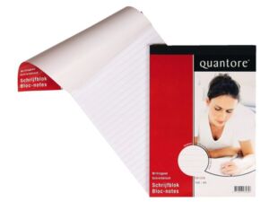 SCHRIJFBLOK QUANTORE BASIC A5 LIJN 60GR