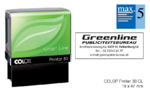 TEKSTSTEMPEL COLOP 30 GREEN BON 5R 47X18MM