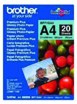 FOTOPAPIER BROTHER BP-71 A4 260GR GLANS