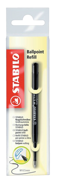 BALPENVULLING STABILO STANDAARD 0.5MM ZWART