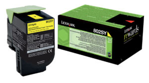 TONERCARTRIDGE LEXMARK 80C2SY0 PREBATE 2K GEEL