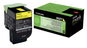 TONERCARTRIDGE LEXMARK 80C20Y0 PREBATE 1K GEEL