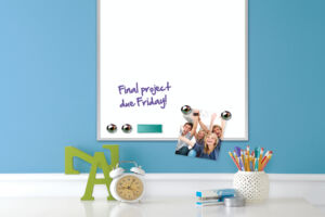 WHITEBOARD REXEL 58.5X43CM GELAKT ALUMINIUM