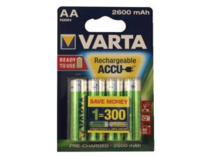 BATTERIJ OPLAADBAAR VARTA AA HR6 2600MAH READY2USE