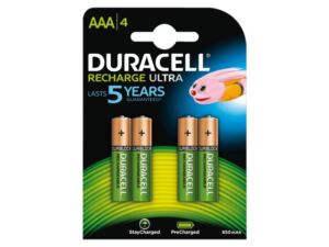 BATTERIJ OPLAADBAAR DURACELL AAA ULTRA RCR 900MAH