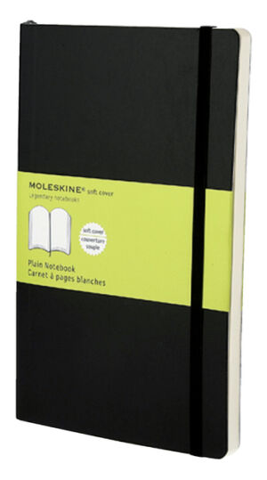 NOTITIEBOEK MOLESKINE BLANCO LARGE ZACHTE KAFT