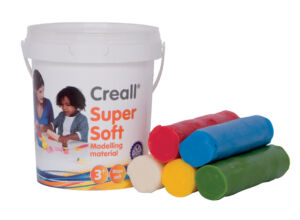 KLEI CREALL SUPERSOFT ROOD/GROEN/BLAUW/GEEL/WIT