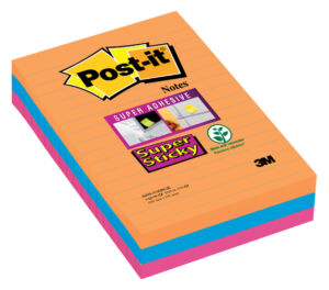 MEMOBLOK 3M POST-IT 4960 SUPER STICKY 101X152MM BK