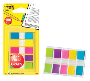 INDEXTABS 3M POST-IT SMAL 3+2 GRATIS ASSORTI