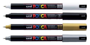 VERFSTIFT POSCA PC1MR EF ZILVER