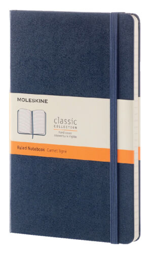 NOTITIEBOEK MOLESKINE LARGE LIJN SAFFIERBLAUW