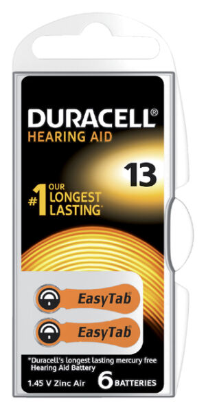 BATTERIJ DURACELL DA13 HEARING AID