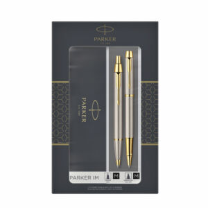 BALPEN EN ROLLERPEN PARKER IM BRUSHED METAL GT