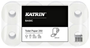 TOILETPAPIER KATRIN 169505 BASIC 2LGS 250V 64ROL