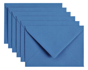 ENVELOP PAPICOLOR C6 114X162MM 6ST ROYAL BLAUW