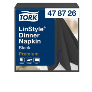 SERVET TORK 39X39CM 478726 LINSTYLE ZWART 50 STUKS