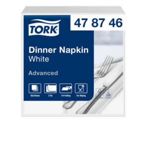 SERVET TORK 39X39CM 478746 DINNER WIT 150 STUKS