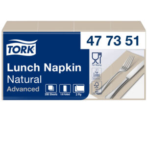 SERVET TORK 33X33CM 477351 NATURAL 200 STUKS