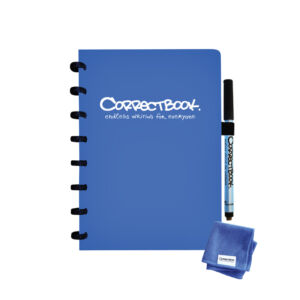 CORRECTBOOK A5 GELINIEERD BLAUW