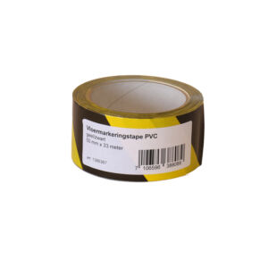 TAPE IEZZY VLOER 50MMX33M ZWART GEEL