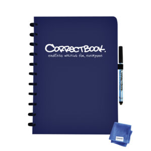 CORRECTBOOK A4 GELINIEERD MARINE BLAUW